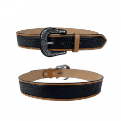 Cinto Masculino Pyramid Country Fundo Preto - Ref.6730