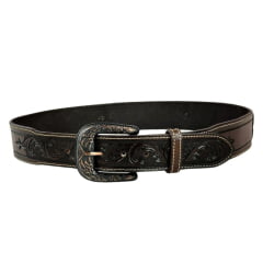 Cinto Masculino Pyramid Country Marrom Bordado Ref: 7864