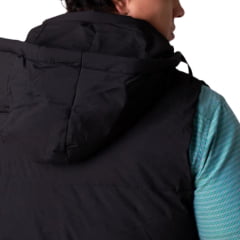 Colete Masculino Texas Farm Puffer Dusk Preto Com Capuz Removível Logo Aplicada Ref: IN020