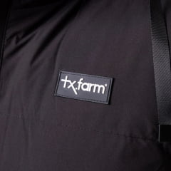 Colete Masculino Texas Farm Puffer Dusk Preto Com Capuz Removível Logo Aplicada Ref: IN020