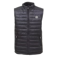 Colete Masculino TXC Puffer Nylon Coli Preto Com Logo Branco Ref:5101