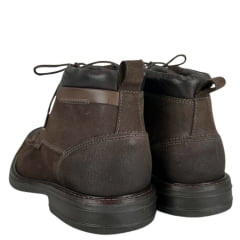 Coturno Masculino Anatomic Gel Couro Bullskin Café Semi Cromo Castanho Sola Savoy Neutrol Ref:9093