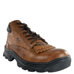 Coturno Masculino Caminhos Da Roça Couro Látego Whisky Ref. KA16-4