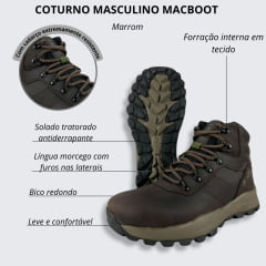 Coturno Masculino MacBoot Sandalo 02 Caiova Com Horse Café Ref.SAND02 CH41A