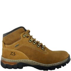 Coturno Masculino Zebu Bico Redondo Couro Destroyer Whisky - Ref:75080DT07