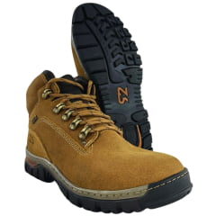 Coturno Masculino Zebu Bico Redondo Couro Destroyer Whisky - Ref:75080DT07 Coturno Masculino Zebu Bico Redondo Couro Destroyer Whisky - Ref:75080DT07