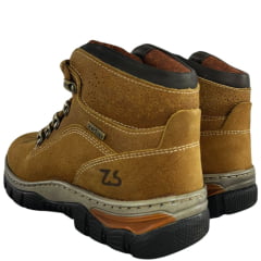 Coturno Masculino Zebu Bico Redondo Couro Destroyer Whisky - Ref:75080DT07