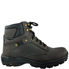 Coturno Masculino Classic Attrack Dublin Marrom Café Solado Preto/Bege - Ref:2909