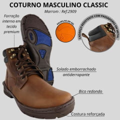 Coturno Masculino Classic Terrain Bico Redondo Ref:2909