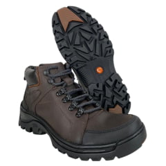 Coturno Masculino Anatomic Gel Mustang  Brown Outdoor R:7575