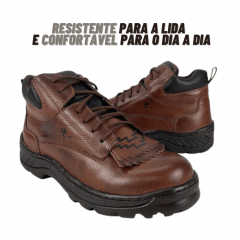 Coturno Masculino Caminhos da Roça Látego Pinhão REF CROSS21