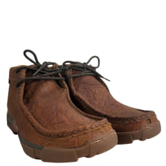 Destroyer Masculino Goyazes Couro Cabeça De Boi Tan-Sola Dest Ambar Café Ref:221001-CB