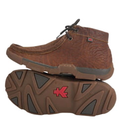 Destroyer Masculino Goyazes Couro Cabeça De Boi Tan-Sola Dest Ambar Café Ref:221001-CB