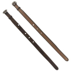 Guaiaca Unissex Badana Couro Marrom Fivela Prata Ref: 180 Cod: 0010