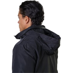 Jaqueta Masculina Texas Farm Corta Vento Field Rush Preto Com Capuz - REF:IN024