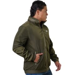 Jaqueta Masculina Texas Farm Corta Vento Field Rush Verde Militar Com Capuz - REF:IN024