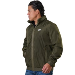 Jaqueta Masculina Texas Farm Corta Vento Field Rush Verde Militar Com Capuz - REF:IN024