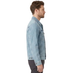 Jaqueta Masculina Wrangler Jeans Lavagem Clara - Ref:WM9783