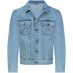 Jaqueta Masculina Wrangler Jeans Lavagem Clara - Ref:WM9783