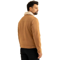 Jaqueta Masculina Javali Pinus Fibra Com Pele Caramelo Ref: 430FI