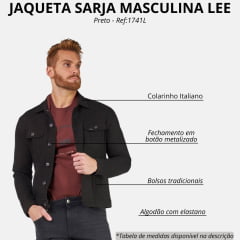 Jaqueta Masculina Lee Sarja New Balance Preta Ref: 1741L