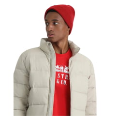 Jaqueta Masculina Levi's Tecido Impermeável Com Saco Para Guardar Cor Rock Beige Ref:594910476
