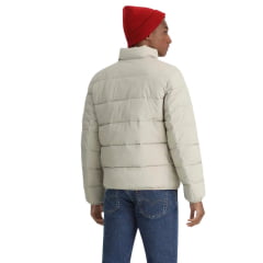 Jaqueta Masculina Levi's Tecido Impermeável Com Saco Para Guardar Cor Rock Beige Ref:594910476