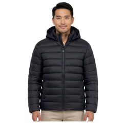 Jaqueta Masculina MX 72 Puffer Com Pelinho Interno e Capuz 100% Poliéster Ref: 26202