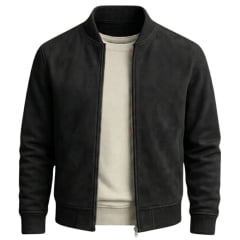 Jaqueta Masculina MX 72 Suede Com Pelinho Interno 100% Poliéster Ref: 26200