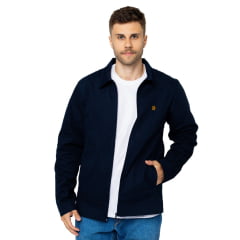 Jaqueta Masculina Ox Horns Preta 100% Algodão Com Forro Xadrez Em Azul Ref:4501/4502