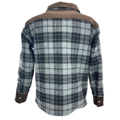 Jaqueta Masculina Santa Fé Térmica Lenhador Xadrez Preto Cinza Marrom Com Forro
