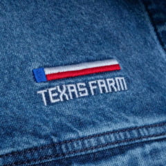 Jaqueta Masculina Texas Farm Jeans Hold Com Bolsos E Bordado Ref. JQ007