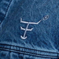 Jaqueta Masculina Texas Farm Jeans Hold Com Bolsos E Bordado Ref. JQ007