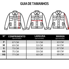 Jaqueta Masculina Texas Farm Jeans Hold Com Bolsos E Bordado Ref. JQ007