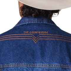 Jaqueta Masculina Texas Farm Jeans Texas Vintage Azul Escuro REF:JQ008