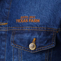 Jaqueta Masculina Texas Farm Jeans Texas Vintage Azul Escuro REF:JQ008