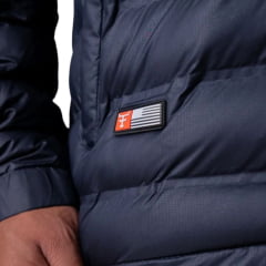 Jaqueta Masculina Texas Farm Puffer Rime Azul Marinho Logo Aplicado Ref: IN023