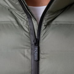 Jaqueta Masculina Texas Farm Puffer Rime Verde Logo Aplicado Ref: IN023