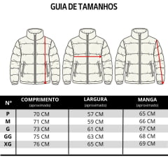 Jaqueta Masculina Texas Farm Puffer Rime Verde Logo Aplicado Ref: IN023
