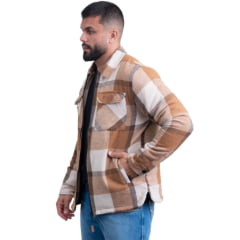 Jaqueta Masculina Texas Farm Xadrez Land Caramelo R. IN011