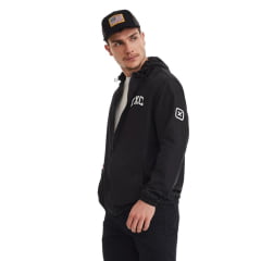 Jaqueta Masculina TXC Custom Manga Longa Com Capuz Windbreaker Preto Corta Vento Ref:3297
