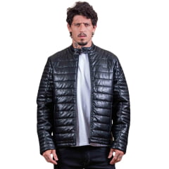 Jaqueta Masculina TXC Custom Racer Puffer Preta Ref. 7312
