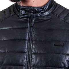 Jaqueta Masculina TXC Custom Racer Puffer Preta Ref. 7312