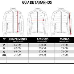 Jaqueta Masculina TXC Custom Racer Puffer Preta Ref. 7312