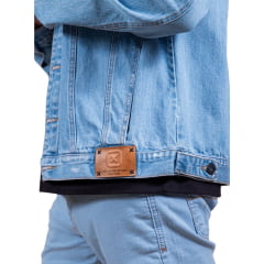 Jaqueta Masculina TXC Jeans Azul Claro Custom Denim - Ref. 7328