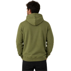 Moletom Masculino Lee Canguru Capuz Verde Musgo Logo Verde Escuro REF:9302L