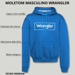 Moletom Masculino Wrangler Modelo Canguru - Escolha a cor