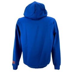 Moletom Masculino NFR Azul Royal Modelo Canguru Com Logo em Laranja Ref.MP043