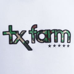 Moletom Masculino Texas Farm Canguru Branco Logo Camaflada R: MT076