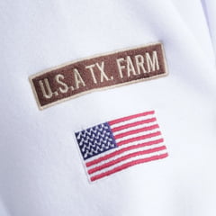 Moletom Masculino Texas Farm Canguru Branco Logo Camaflada R: MT076